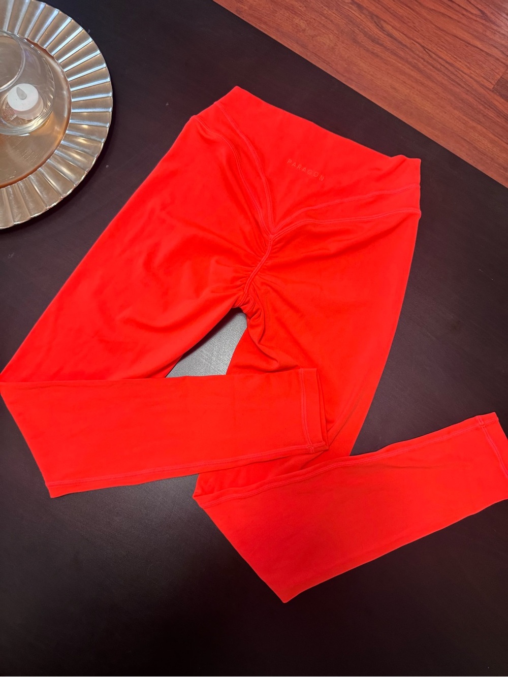 PARAGON Bright Red Ruched Active Leggings
